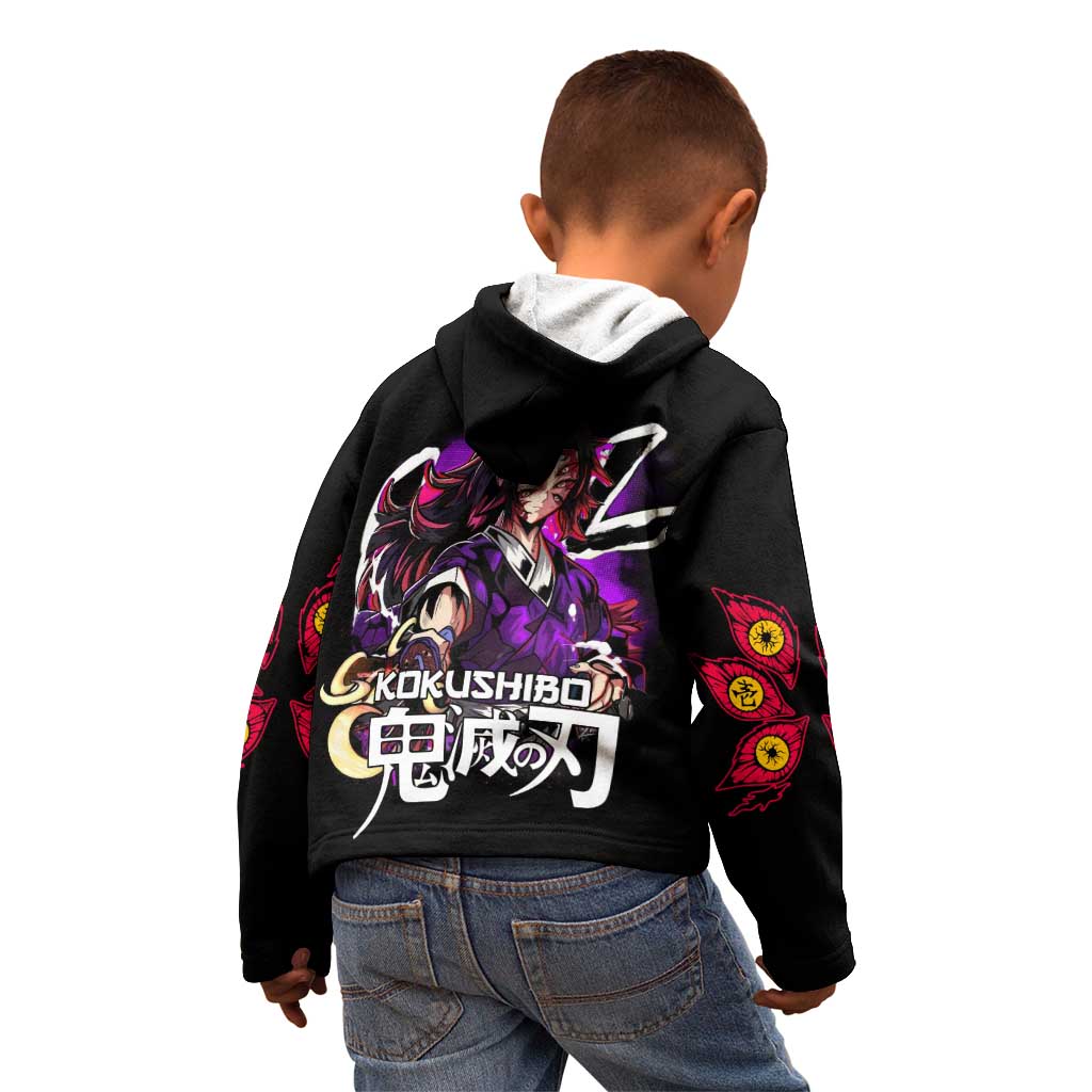 Kokushibo Demon Slayer Kid Hoodie Anime Style TS04