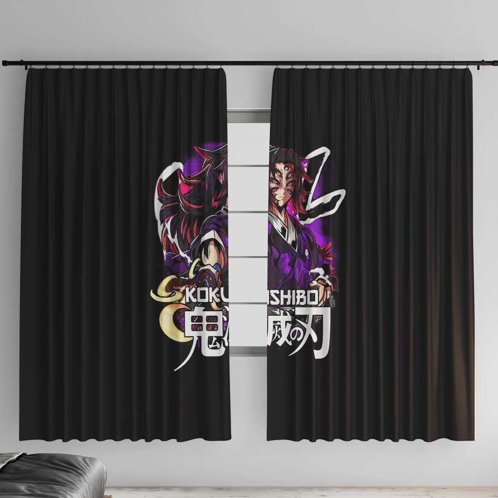 Kokushibo Demon Slayer Window Curtain Anime Style TS04