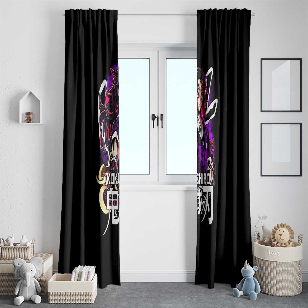 Kokushibo Demon Slayer Window Curtain Anime Style TS04