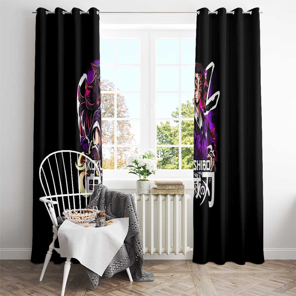 Kokushibo Demon Slayer Window Curtain Anime Style TS04
