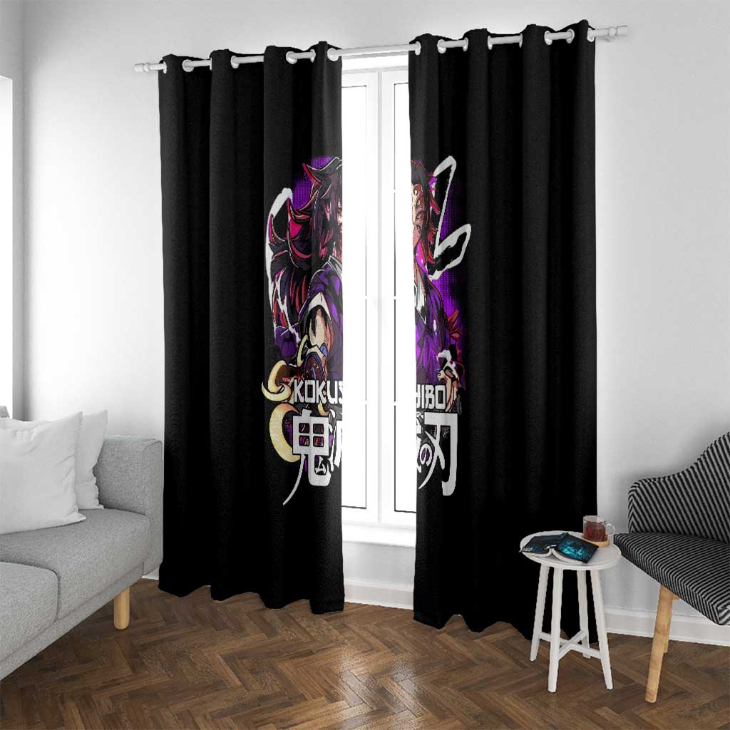 Kokushibo Demon Slayer Window Curtain Anime Style TS04