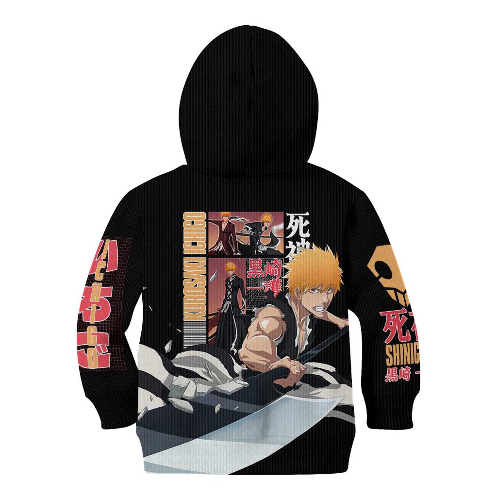 Kurosaki Ichigo TYBWA V3 Bleach Kid Hoodie Anime Style