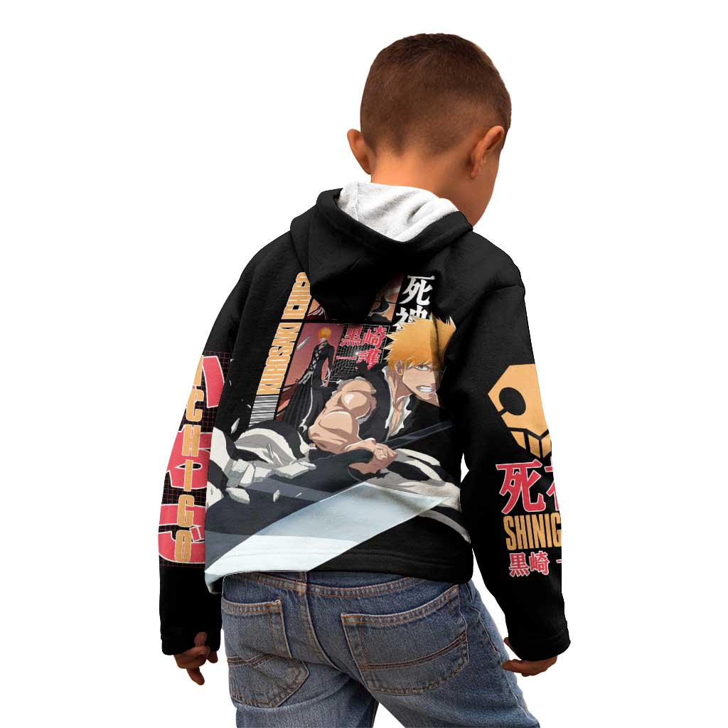 Kurosaki Ichigo TYBWA V3 Bleach Kid Hoodie Anime Style