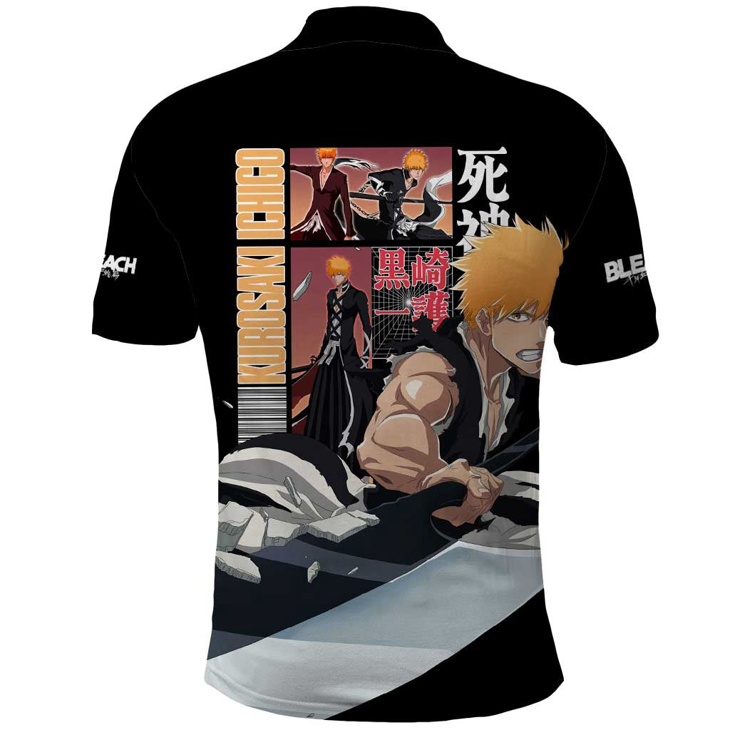 Kurosaki Ichigo TYBWA V3 Bleach Polo Shirt Anime Style