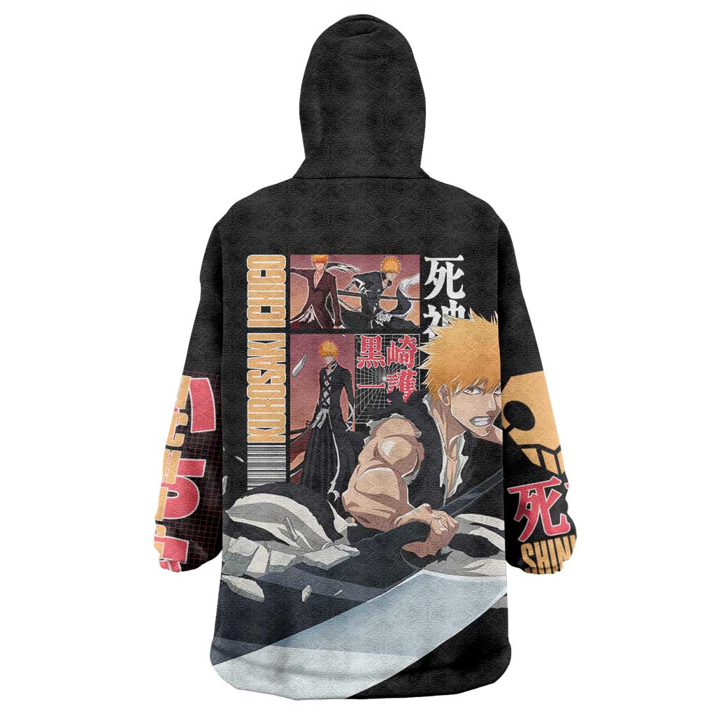Kurosaki Ichigo TYBWA V3 Bleach Wearable Blanket Hoodie Anime Style