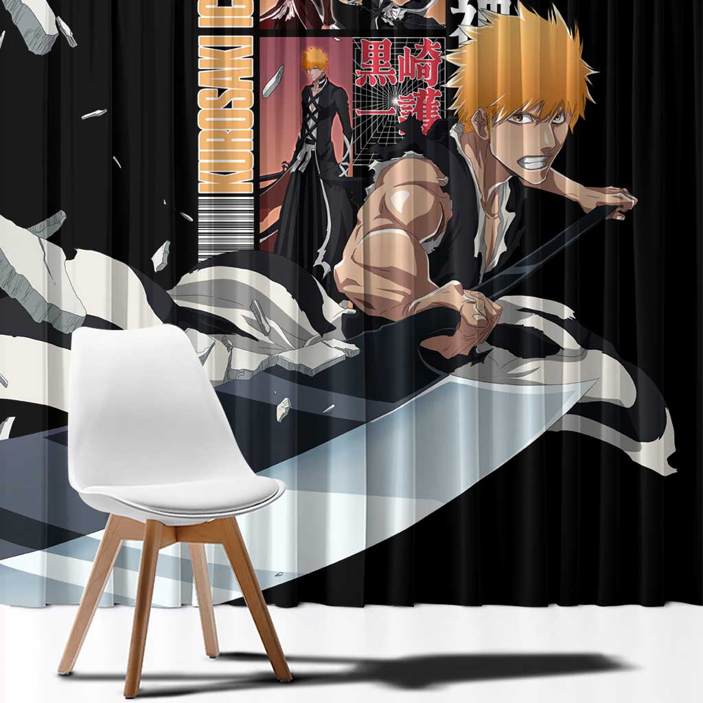 Kurosaki Ichigo TYBWA V3 Bleach Window Curtain Anime Style