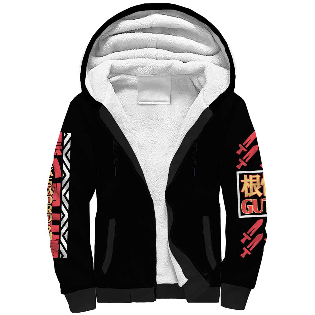 Guts V2 Berserk Ball Sherpa Hoodie Anime Style