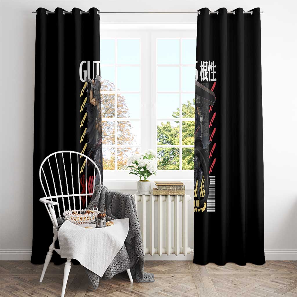 Guts V2 Berserk Ball Window Curtain Anime Style