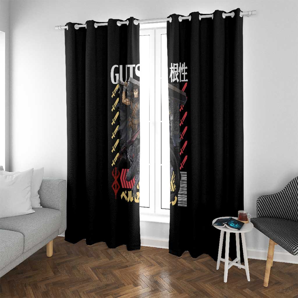 Guts V2 Berserk Ball Window Curtain Anime Style