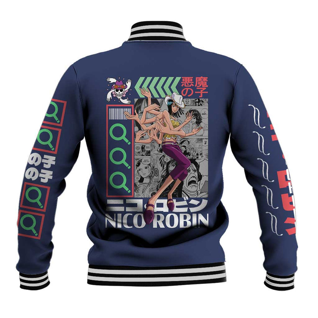 Nico Robin - Straw Hat Team - One Piece Baseball Jacket Anime Style