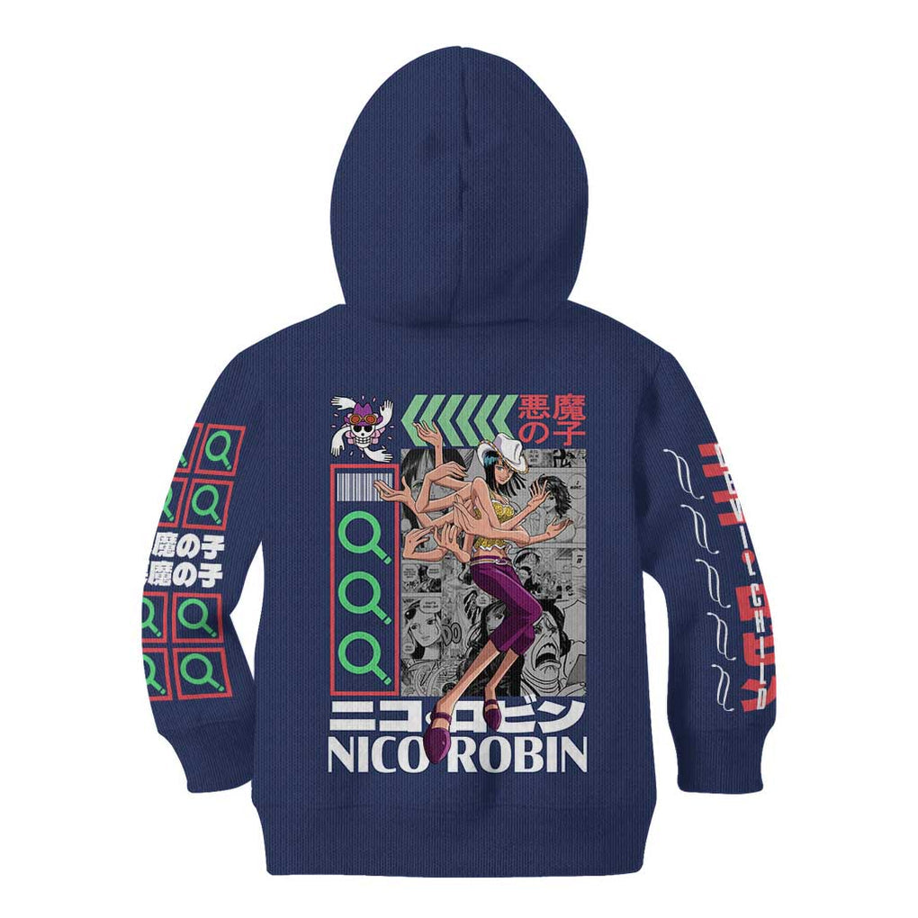 Nico Robin - Straw Hat Team - One Piece Kid Hoodie Anime Style