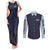 Rei Ayanami x Eva 00 Neon Genesis Evangelion Couples Matching Tank Maxi Dress and Long Sleeve Button Shirt Anime Style