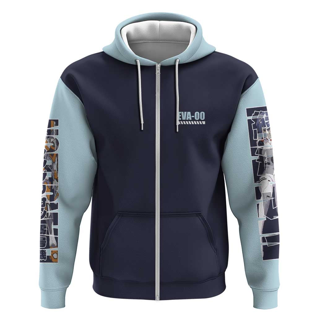 Rei Ayanami x Eva 00 Neon Genesis Evangelion Hoodie Anime Style