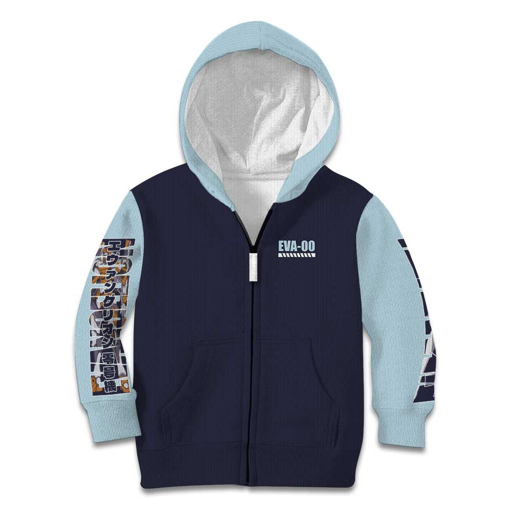Rei Ayanami x Eva 00 Neon Genesis Evangelion Kid Hoodie Anime Style