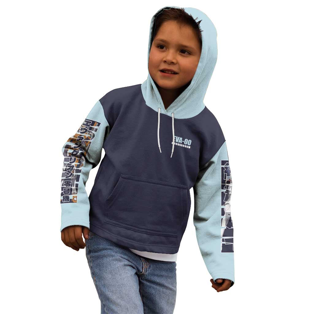 Rei Ayanami x Eva 00 Neon Genesis Evangelion Kid Hoodie Anime Style