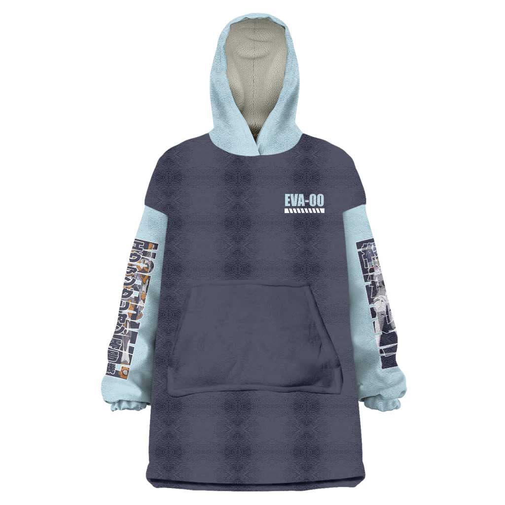 Rei Ayanami x Eva 00 Neon Genesis Evangelion Wearable Blanket Hoodie Anime Style