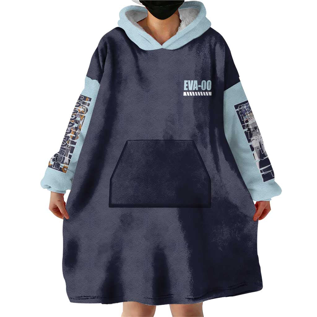 Rei Ayanami x Eva 00 Neon Genesis Evangelion Wearable Blanket Hoodie Anime Style