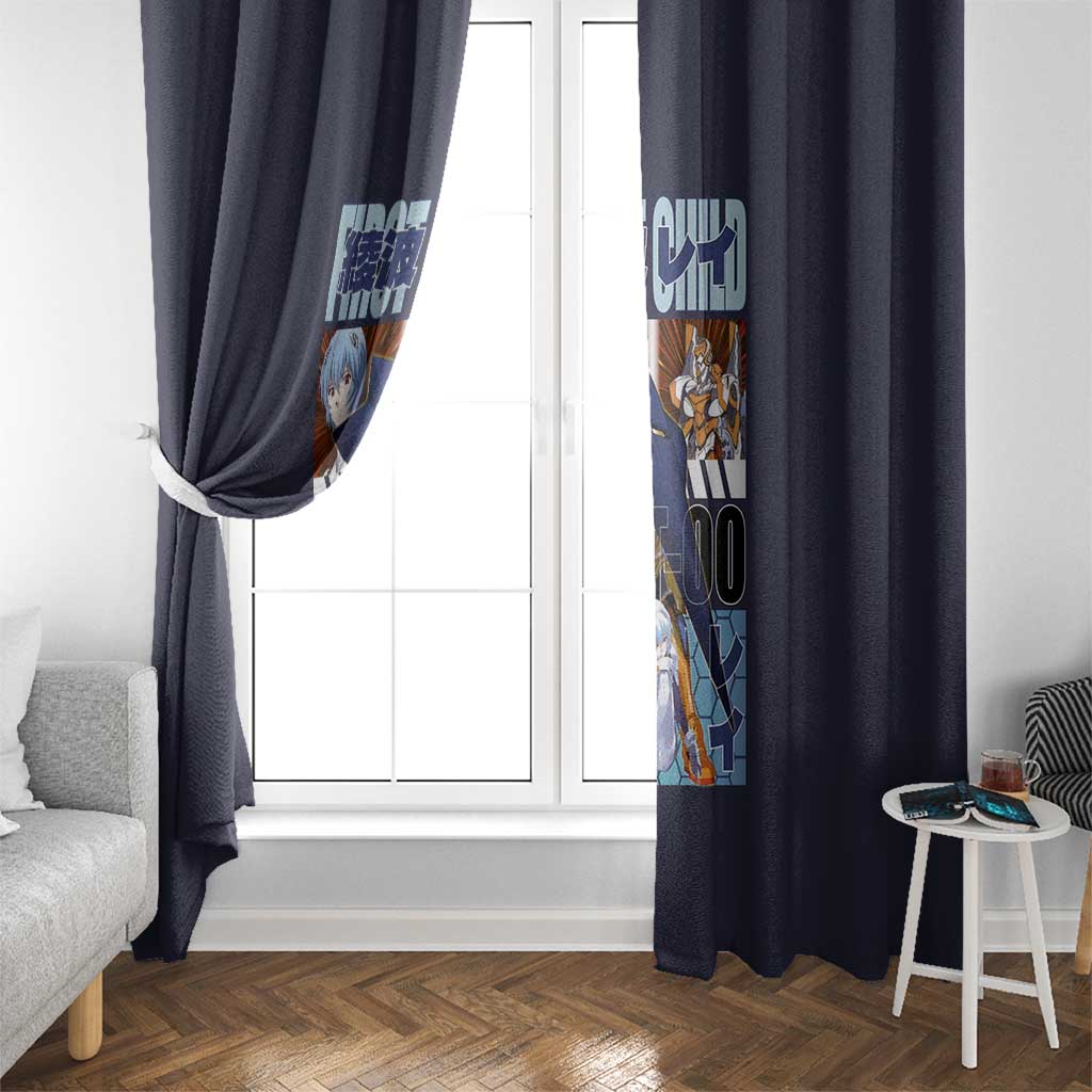 Rei Ayanami x Eva 00 Neon Genesis Evangelion Window Curtain Anime Style