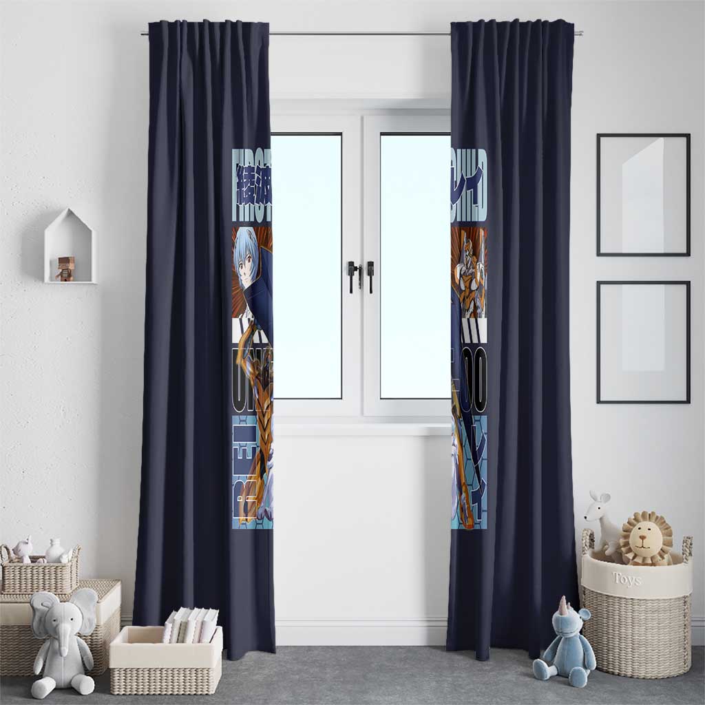 Rei Ayanami x Eva 00 Neon Genesis Evangelion Window Curtain Anime Style