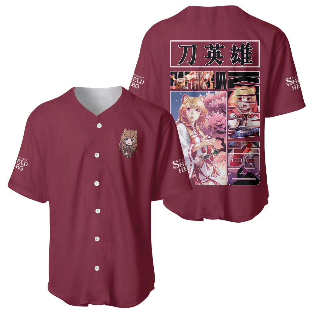 Raphtalia The Rising of the Shield Hero Baseball Jersey Anime Style