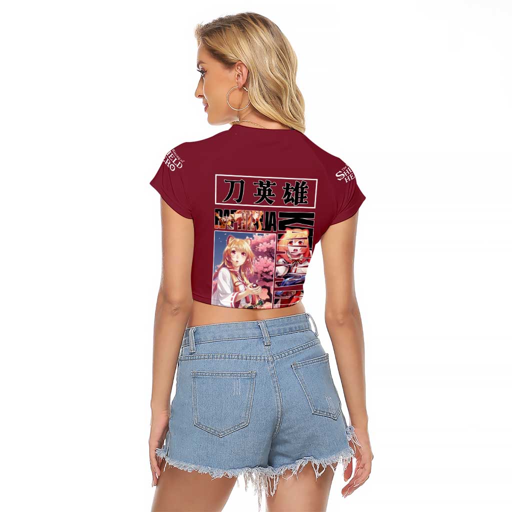Raphtalia The Rising of the Shield Hero Raglan Cropped T Shirt Anime Style