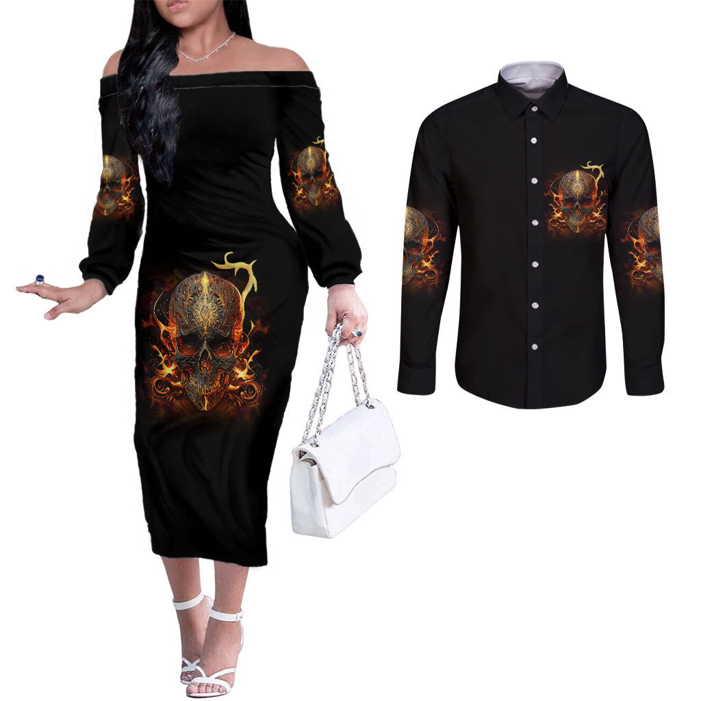 did-i-piss-you-off-skull-filagree-couples-matching-off-the-shoulder-long-sleeve-dress-and-long-sleeve-button-shirt
