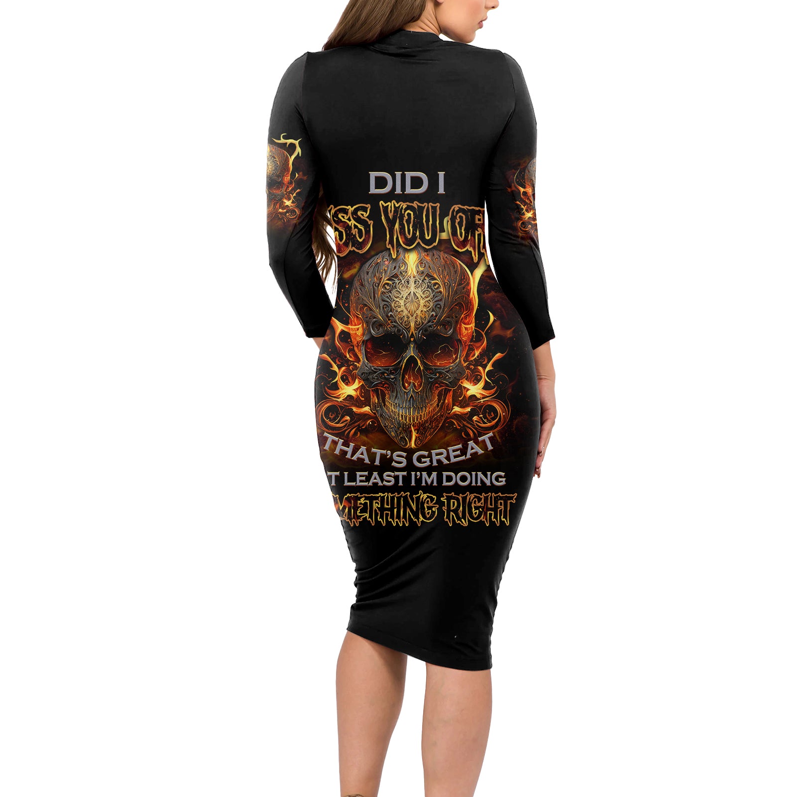 did-i-piss-you-off-skull-filagree-long-sleeve-bodycon-dress
