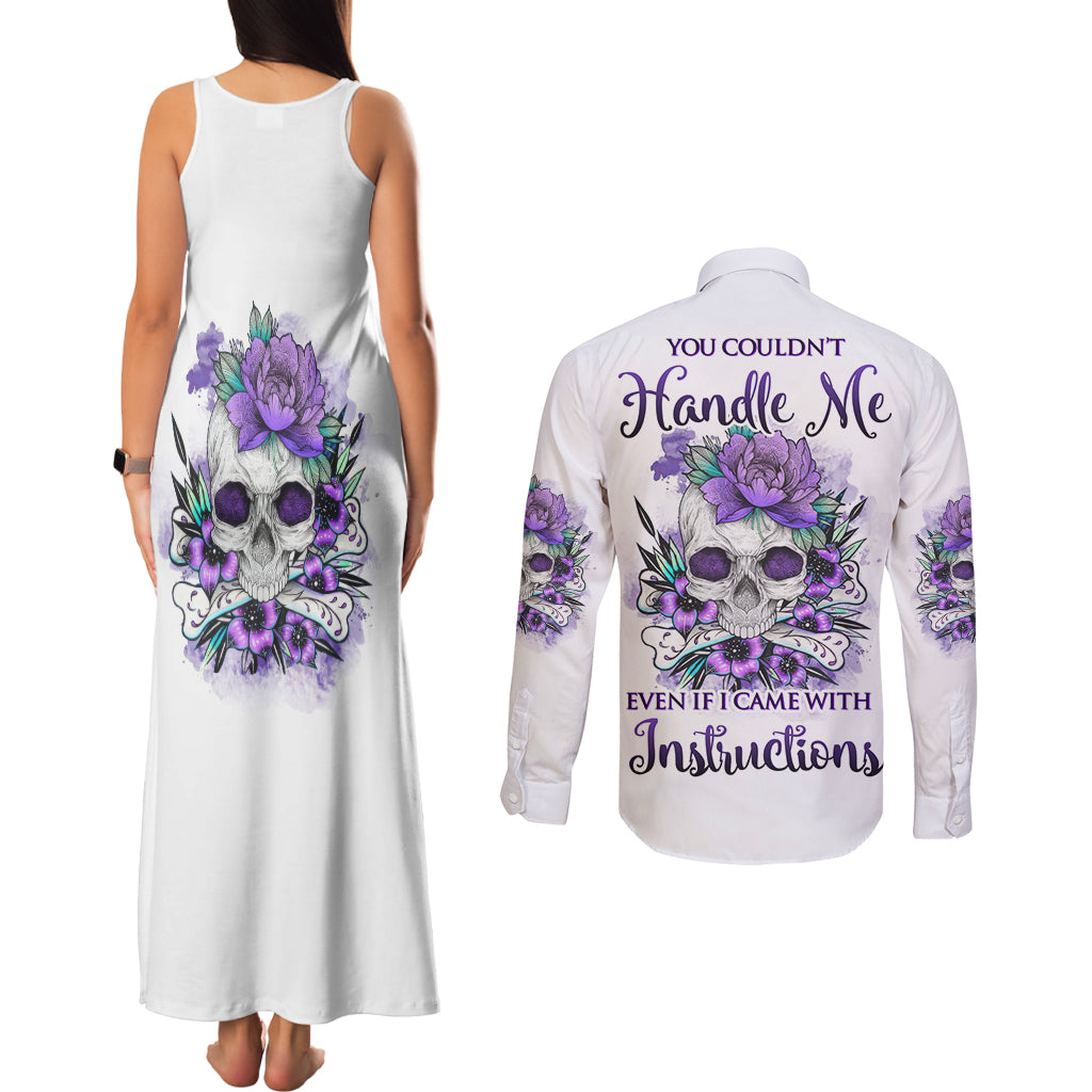you-couldnt-handle-me-skul-couples-matching-tank-maxi-dress-and-long-sleeve-button-shirt