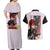 Deathscythe x Duo Maxwell Gundam Wing Endless Waltz Couples Matching Off Shoulder Maxi Dress and Hawaiian Shirt Anime Style