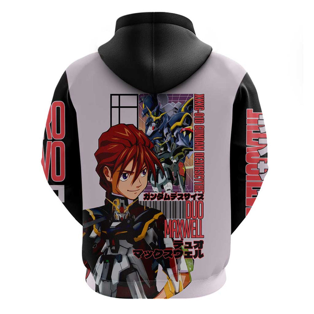 Deathscythe x Duo Maxwell Gundam Wing Endless Waltz Hoodie Anime Style