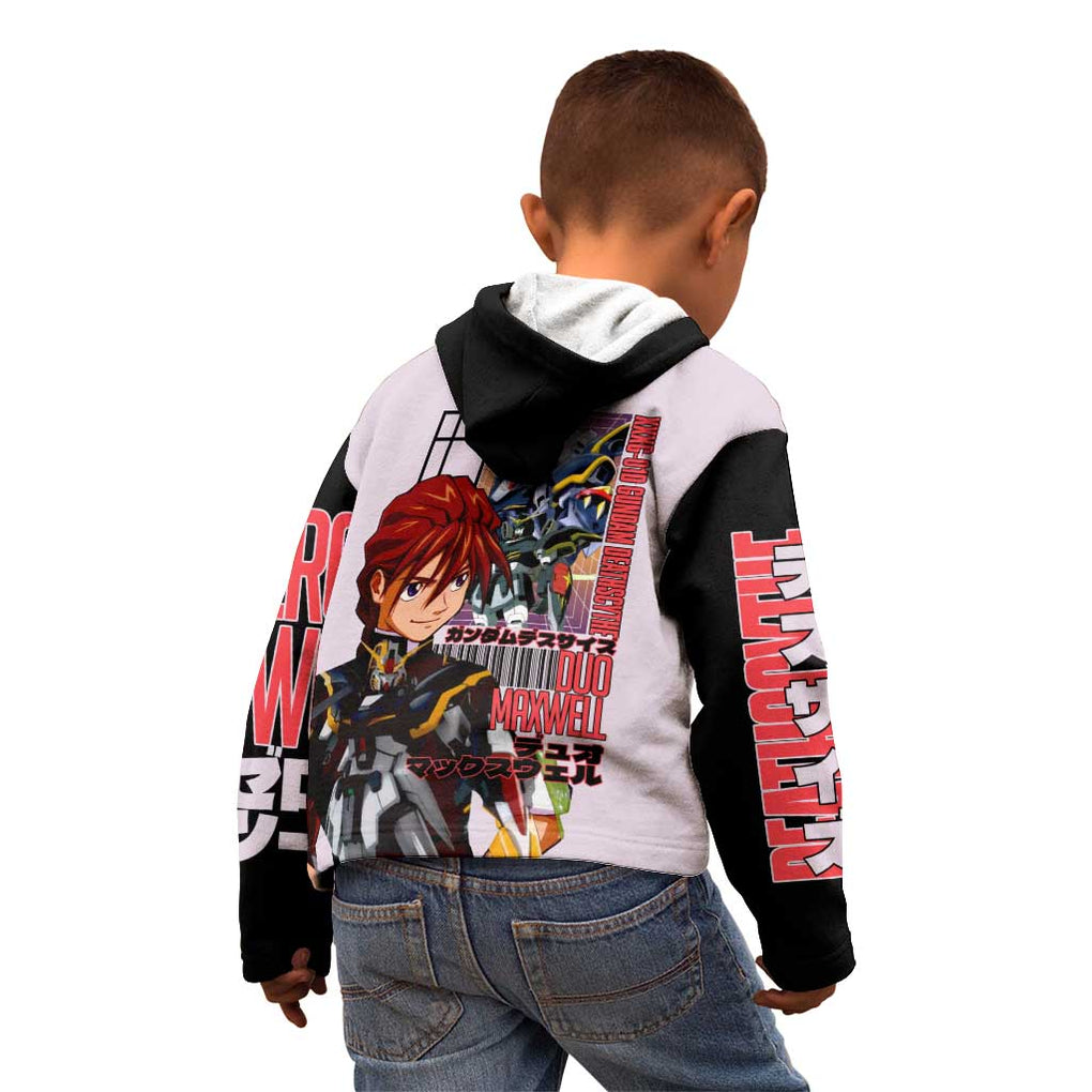 Deathscythe x Duo Maxwell Gundam Wing Endless Waltz Kid Hoodie Anime Style