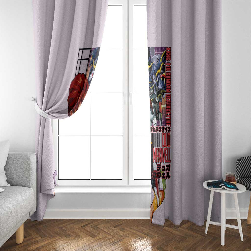 Deathscythe x Duo Maxwell Gundam Wing Endless Waltz Window Curtain Anime Style