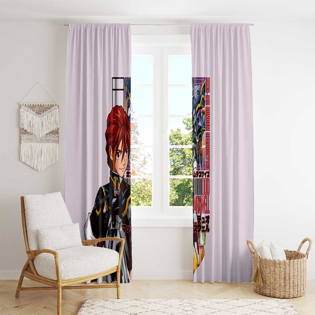 Deathscythe x Duo Maxwell Gundam Wing Endless Waltz Window Curtain Anime Style