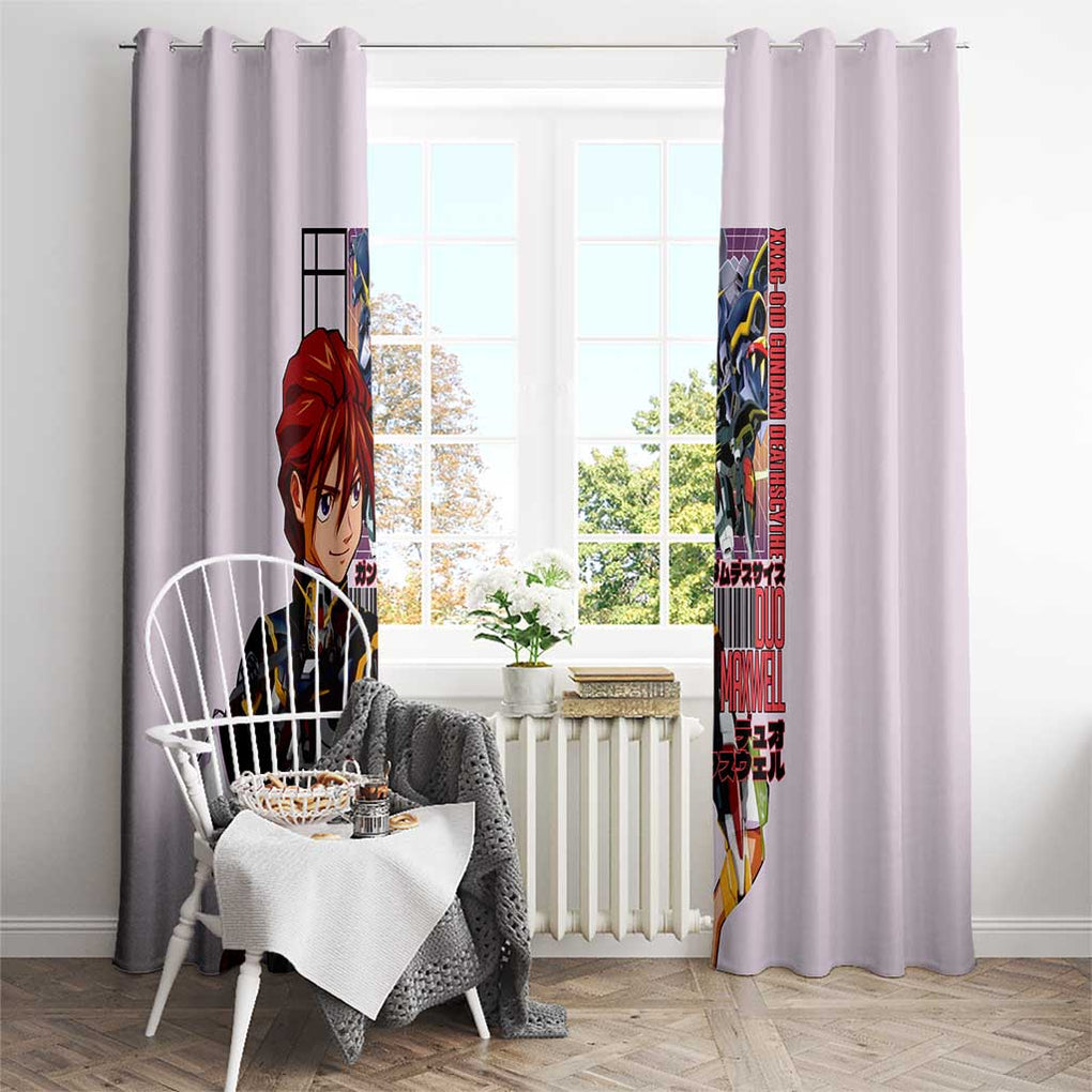 Deathscythe x Duo Maxwell Gundam Wing Endless Waltz Window Curtain Anime Style