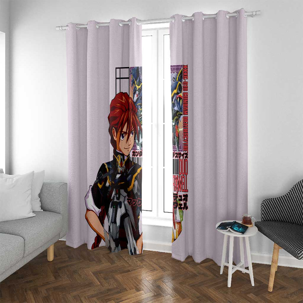 Deathscythe x Duo Maxwell Gundam Wing Endless Waltz Window Curtain Anime Style