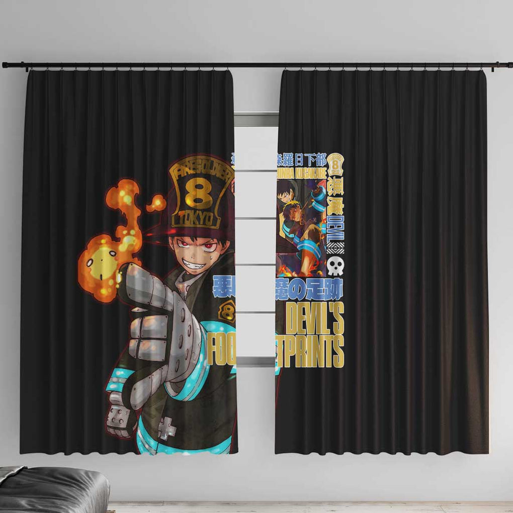 Shinra Kusakabe Fire Force Window Curtain Anime Style