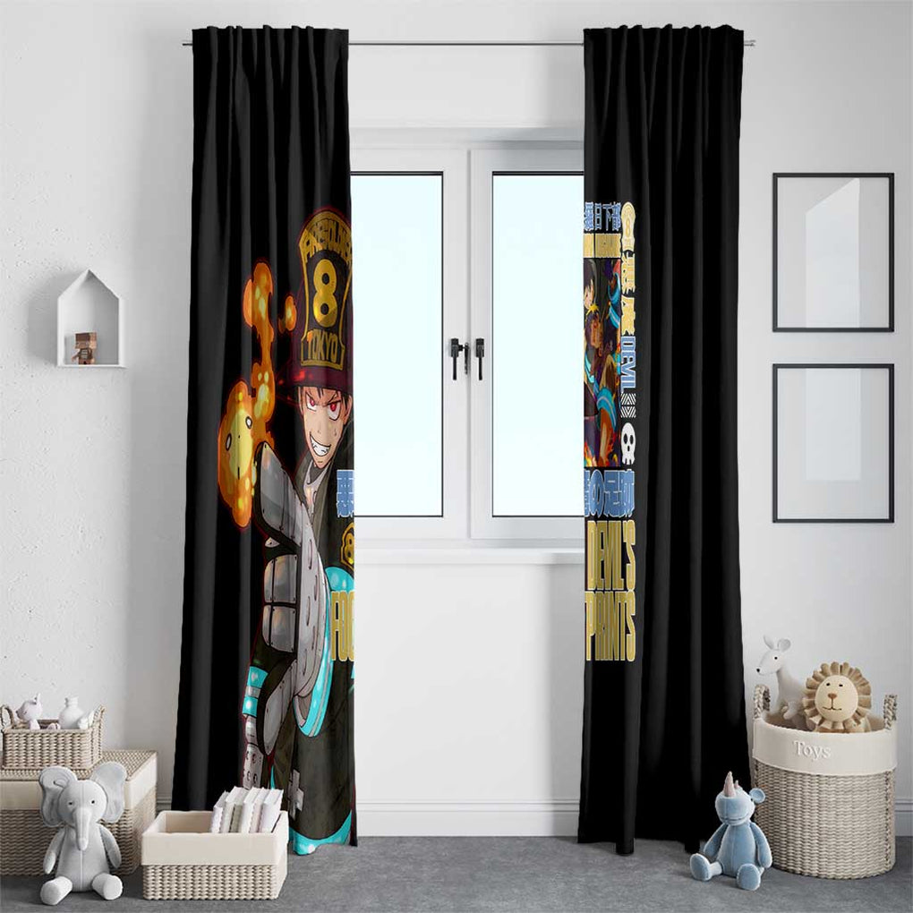 Shinra Kusakabe Fire Force Window Curtain Anime Style