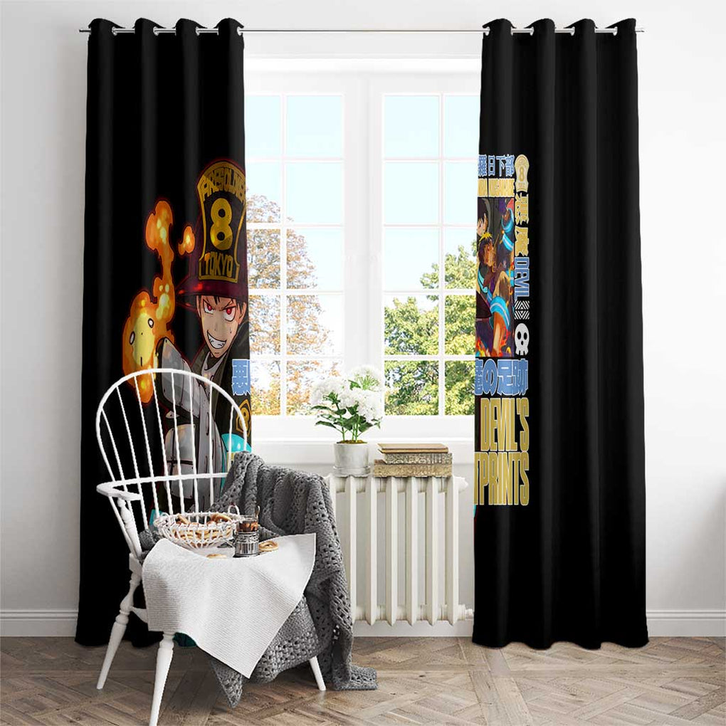 Shinra Kusakabe Fire Force Window Curtain Anime Style