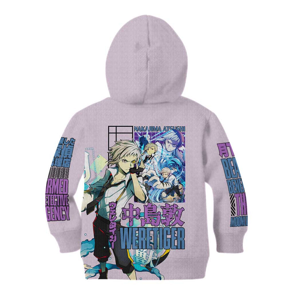 Nakajima Atsushi Bungou Stray Dogs Kid Hoodie Anime Style
