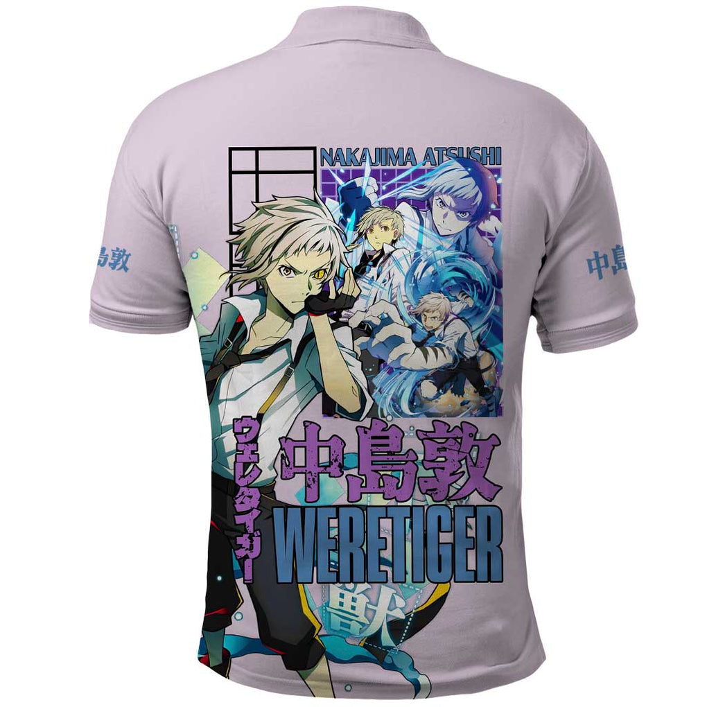 Nakajima Atsushi Bungou Stray Dogs Polo Shirt Anime Style