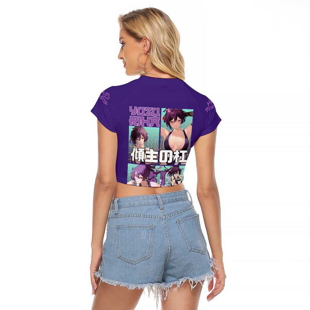 Yuzuriha Hell’s Paradise Raglan Cropped T Shirt Anime Style