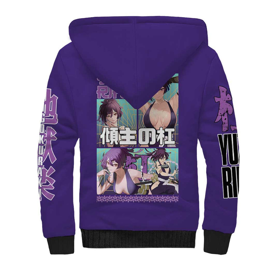 Yuzuriha Hell’s Paradise Sherpa Hoodie Anime Style