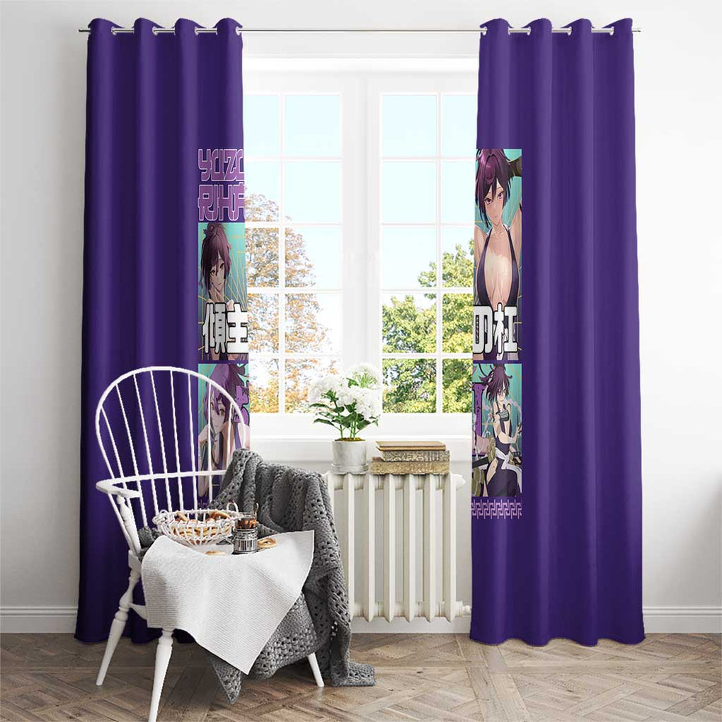 Yuzuriha Hell’s Paradise Window Curtain Anime Style