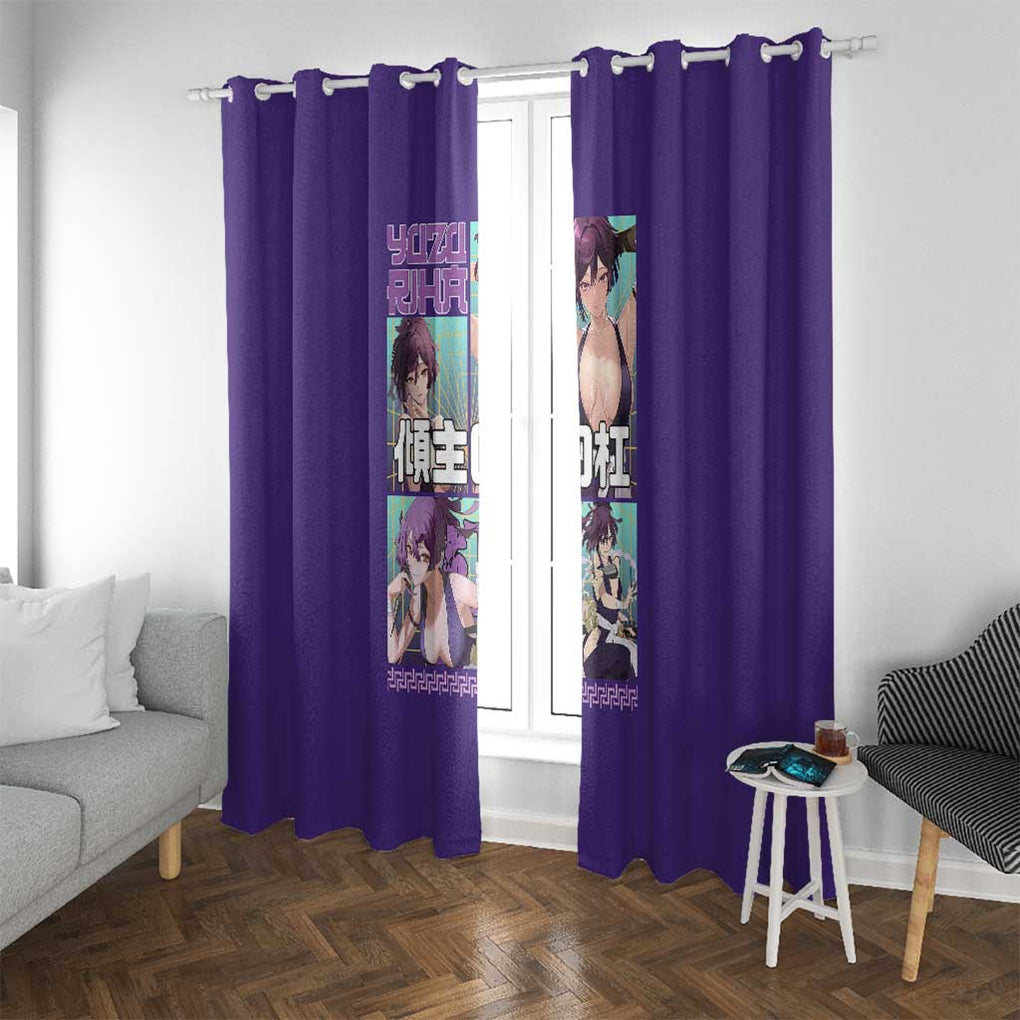 Yuzuriha Hell’s Paradise Window Curtain Anime Style
