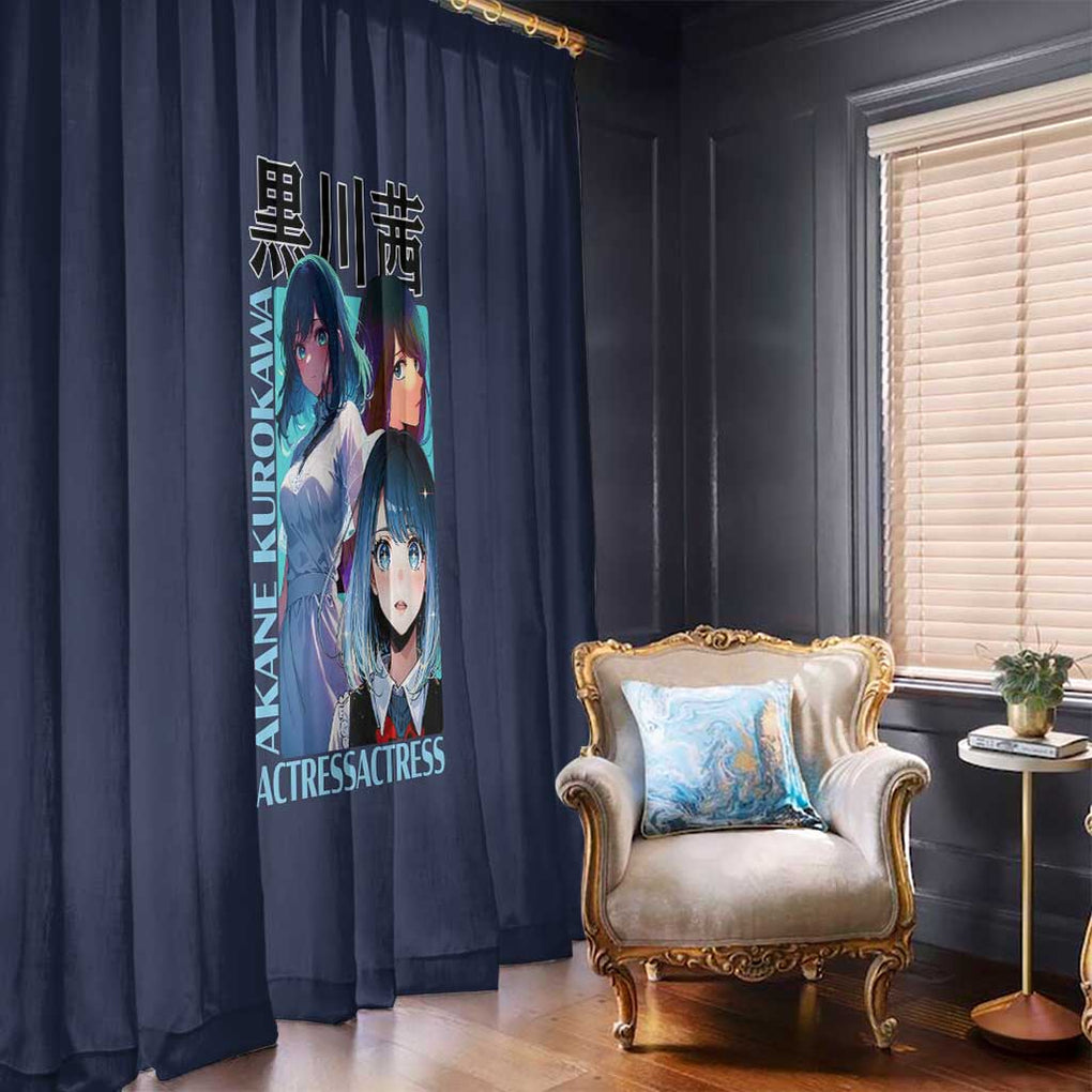 Akane Kurokawa Oshi no Ko Window Curtain Anime Style