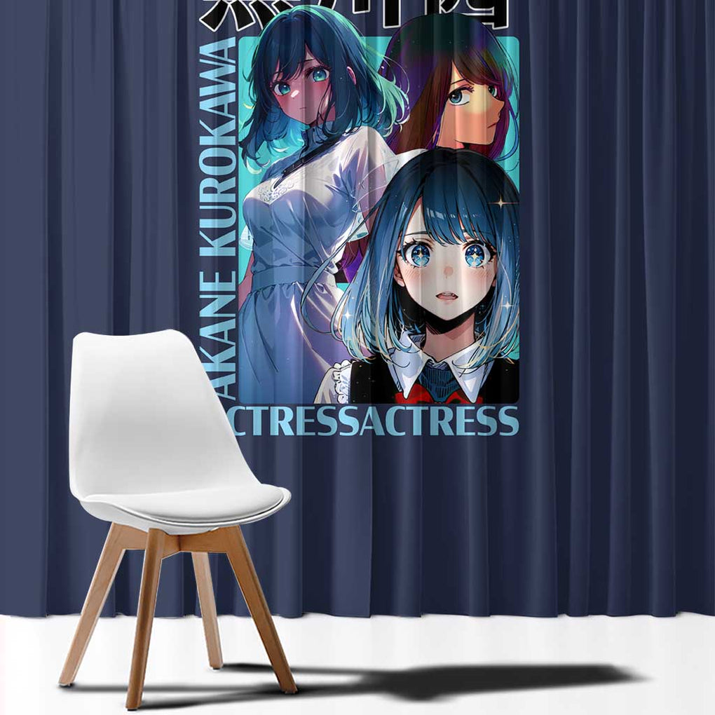 Akane Kurokawa Oshi no Ko Window Curtain Anime Style