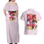 Suletta Mercury Gundam Witch from Mercury Couples Matching Off Shoulder Maxi Dress and Hawaiian Shirt Anime Style