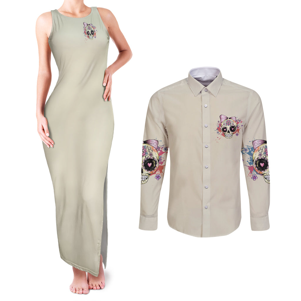 i-am-a-sweet-girl-skull-couples-matching-tank-maxi-dress-and-long-sleeve-button-shirt