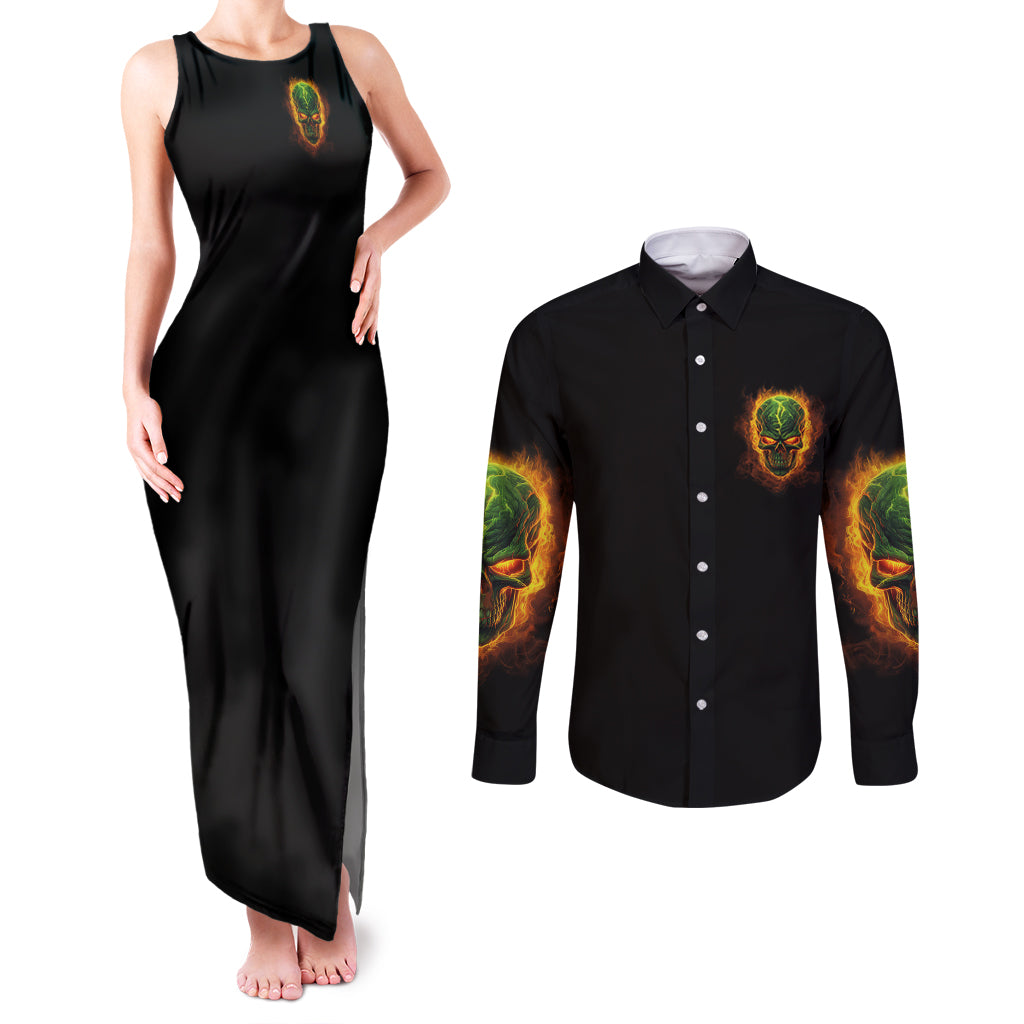 your-demons-hide-under-your-bed-couples-matching-tank-maxi-dress-and-long-sleeve-button-shirt