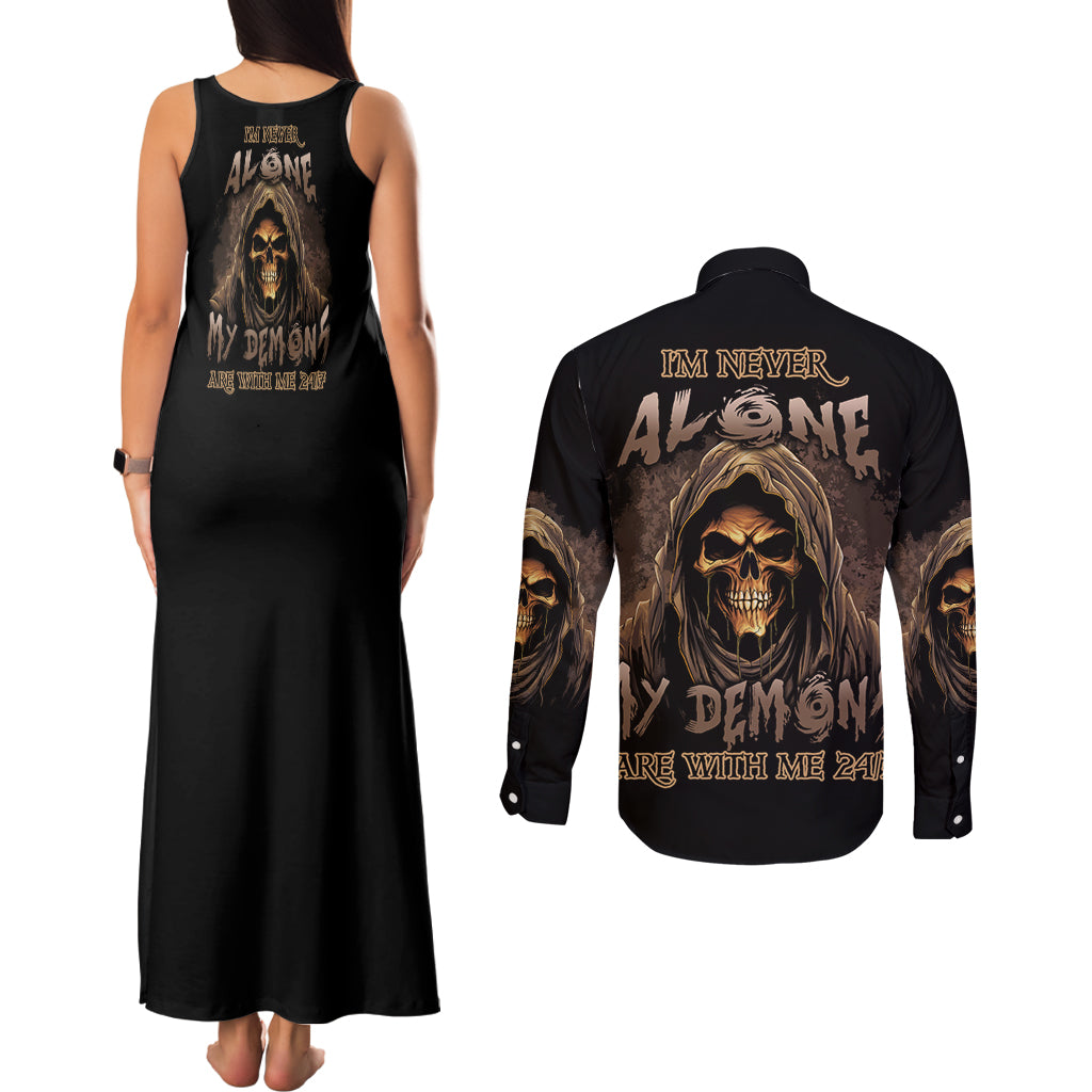 im-never-alone-skull-reaper-couples-matching-tank-maxi-dress-and-long-sleeve-button-shirt